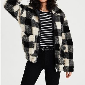 American Eagle Checkered Coat